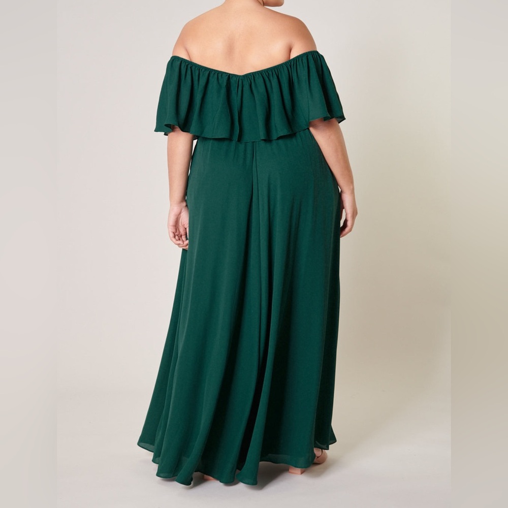 R.S.V.P. SUGARLIPS Enamored Off The Shoulder Ruffle Dress Curve Size Small - Picture 2 of 10